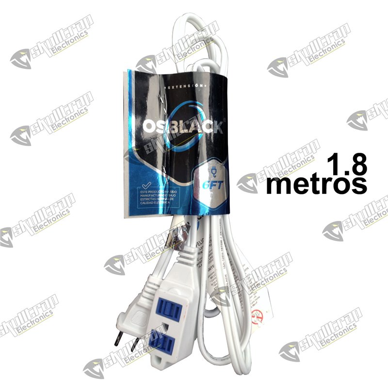 Extensión 1.8 metros 6ft Osblack polarizada 3 conectores